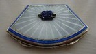 ASPREY'S SILVER & ENAMEL COMPACT, 1935 JUBILEE HALLMARK