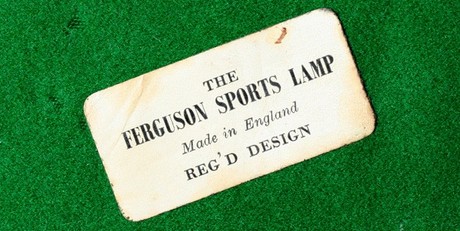 RARE FERGUSON SPORTS GOLF TABLE LAMP, FULLY FUNCTIONAL