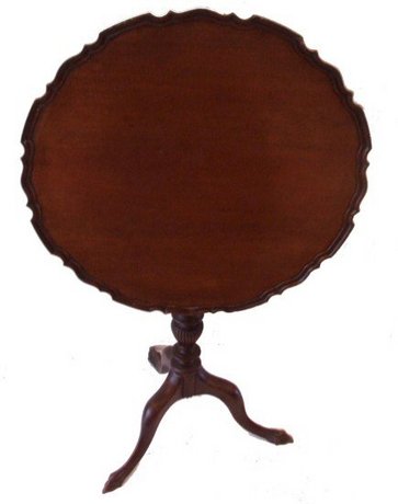 Edwardian tilt top mahogany table