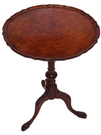 Edwardian figured walnut wine table