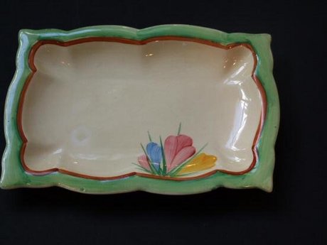 Clarice Cliff Crocus design small dish