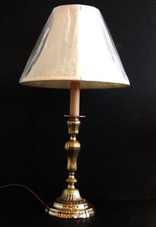 Antique brass table lamp