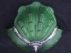 Stunning Emerald Green Art Deco Ceiling Light.