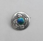 Charles Horner Art Nouveau Silver and Enamel Liberty Brooch