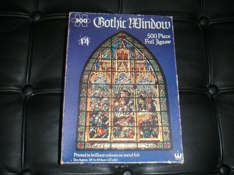 GOTHIC WINDOW  FOIL JIGSAW