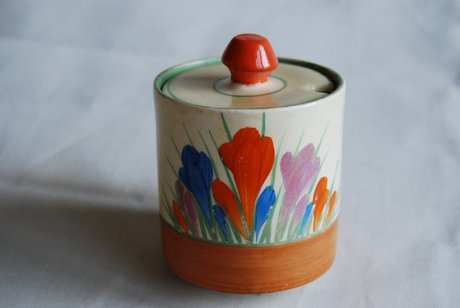 A Clarice Cliff CROCUS Jampot