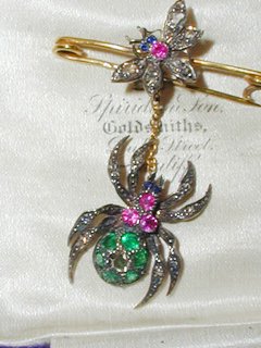 Spider & Fly Brooch