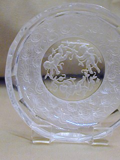 Cherub Glass Dish