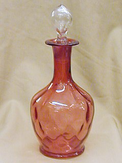 Cranberry Water Carafe