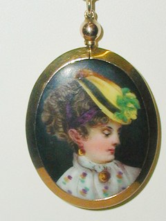 Porcelain Plaque Locket