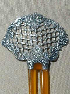 Silver Work Hair Comb