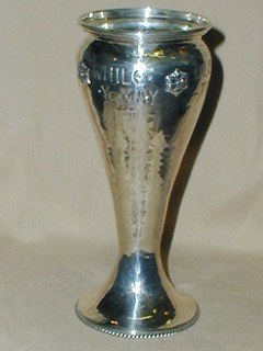 Inscribed Silver Vase