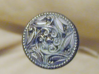 Metallic Glass Hat Pin