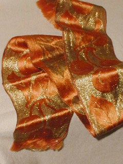 Orange & Gold Silk Ribbon