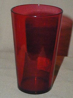 Cranberry Glass Tumbler