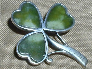 Shamrock Brooch