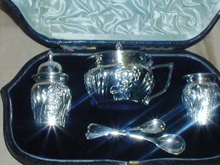 Silver Condiment Set