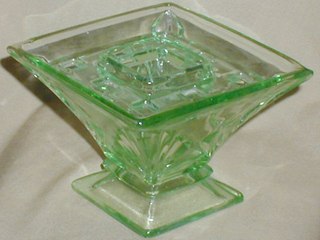 Glass Rose Bowl