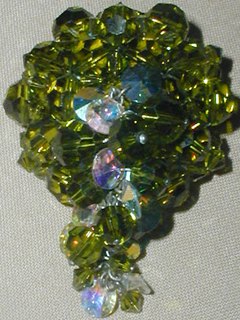 Crystal Cluster Brooch