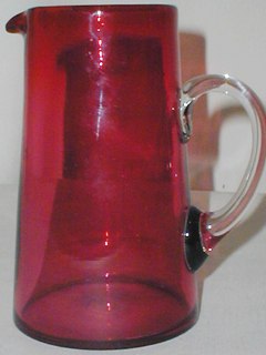 Cranberry Glass Jug