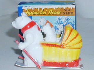 Bears on Sled Toy