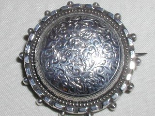 Silver Victorian Brooch