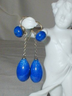 Lapis Silver Earrings