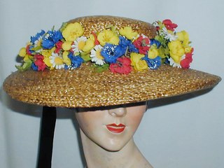 Floral Straw Hat