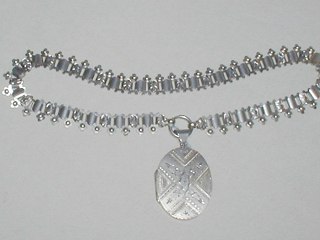 Silver Locket & Collar