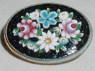 Micro Mosaic Brooch