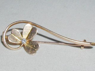 Shamrock Brooch