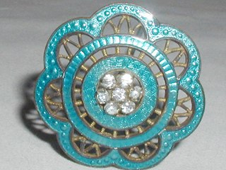 Enamelled Hat Pin