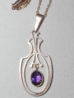 Amethyst Gold Pendent