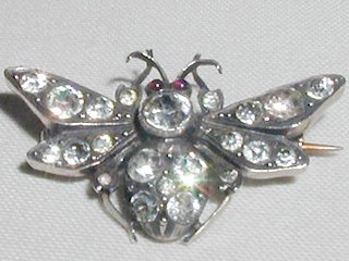 Silver Butterfly Brooch