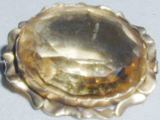 Citrine Brooch