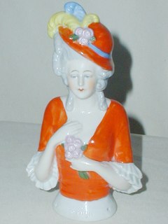 Large Ceramic Half Doll