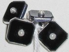 Silver Onyx Cuff Links