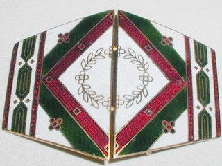 Enamelled Art Nouveau Clasp