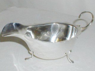 Irish Silver Sauce Boat