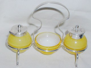 Lemon Glass Condiment Set