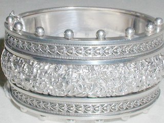 Victorian Silver Bangle