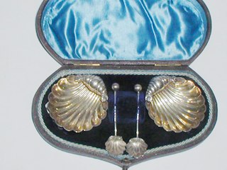 Victorian Boxed Silver Salts