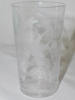 Etched Victorian Glass