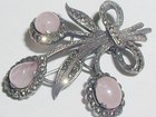 Silver Marquisette Brooch