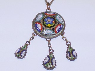 Micro Mosaic Necklace