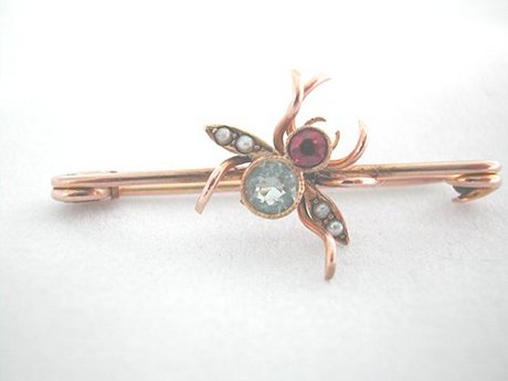 9 ct Gold Bug Brooch