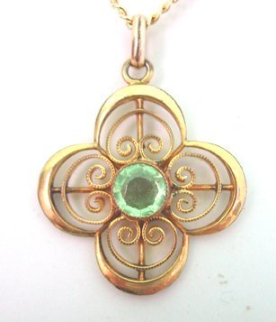 Peridot Lavaliere Pendant