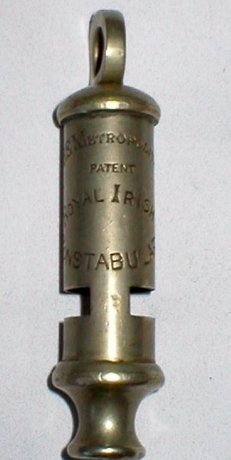 Extremely Rare Royal Irish Constabulary Police Whistle 